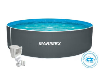 Bazén Marimex Orlando 3,05x0,91 m s příslušenstvím - motiv šedý