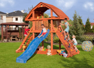 Dětské hřiště Marimex Play 003 + modrá skluzavka