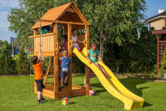 Dětské hřiště Marimex Play 004 + žlutá skluzavka