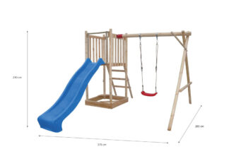 Dětské hřiště Marimex Play Basic 006 + modrá skluzavka