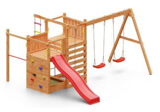 Dětské hřiště Marimex Play 021 + červená skluzavka