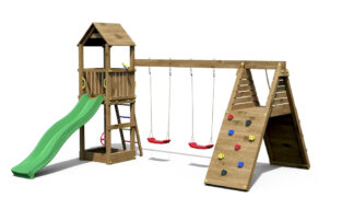 Dětské hřiště Marimex Play 018 Akát + zelená skluzavka