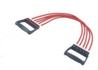 Posilovač - 5 gum  PLE303 červená