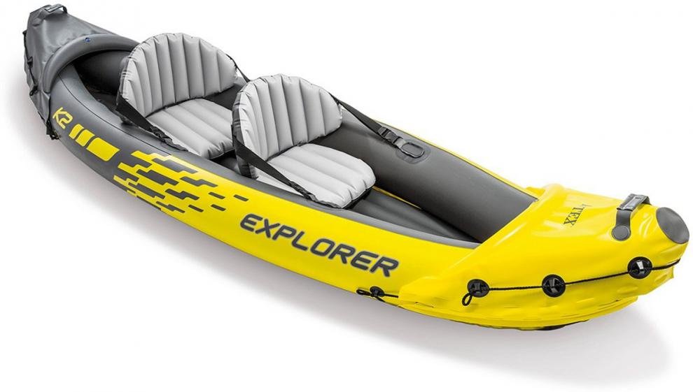 Člun INTEX 68307 EXPLORER K2 SET MODEL 2025 žlutá