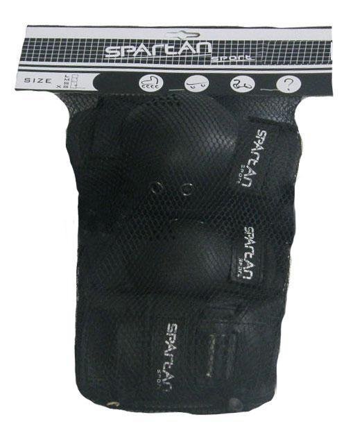 Chrániče In-Line Junior 271 SPARTAN - velikost S černá
