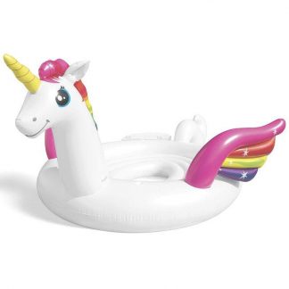 INTEX 57296 Unicorn PARTY ISLAND 429x302x152 cm bílá