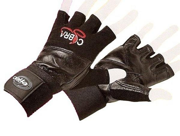 Rukavice Fitness EFFEA COBRA kůže - L černá
