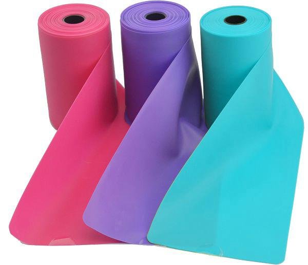 Aerobic guma SEDCO TPE 12m x 15 cm růžová