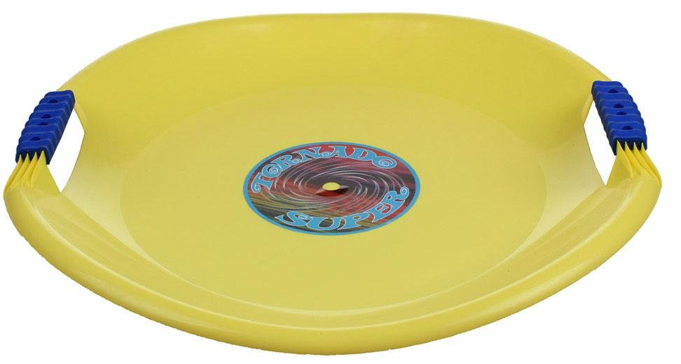 Sáňkovací talíř TORNÁDO SUPER PLASTKON 56 cm žlutá