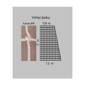 Síť házená bílá 4mm bílá