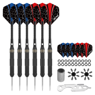 Sada XQMax SET šipky 6x22 g Steel + příslušenství 22