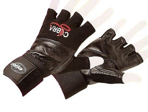 Rukavice fitness EFFEA Cobra - kůže XL - poslední páry skladem černá