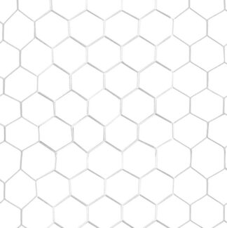 Síť kopaná SEDCO 3x2X1 m - SET NA DVĚ BRANKY bílá