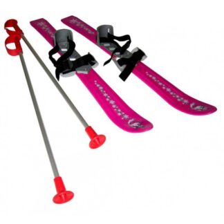 Lyže kluzky hole s vázáním délka 70 cm fialová