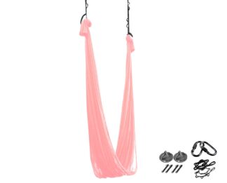 YOGA SWING - Závěs na jógu SEDCO s příslušenstvím růžová