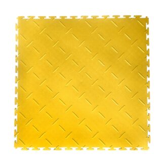 PVC podlaha do garáží, skladů, hal ,tělocvičen ECO - T LOCK - DIAMOND - 498x498x6,5 mm Žlutá