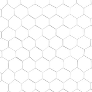 Síť kopaná SEDCO Polyester Fibre 7,32x2,44x1,7/2m - SET NA DVĚ BRANKY bílá