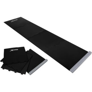 Skládací podložka/koberec na šipky XQ MAX PUZZLE 237 cm černá/šedá