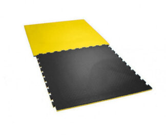 TATAMI-TAEKWONDO podložka oboustranná 100x100x2,5 cm černá/žlutá