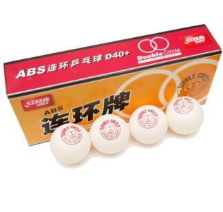 Míčky na stolní tenis DHS Double Circle D40+ 10 ks bílé bílá