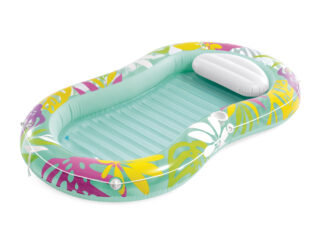 Nafukovací lehátko Intex 57803 TROPICAL OASIS LOUNGER 206x122 cm světle zelená