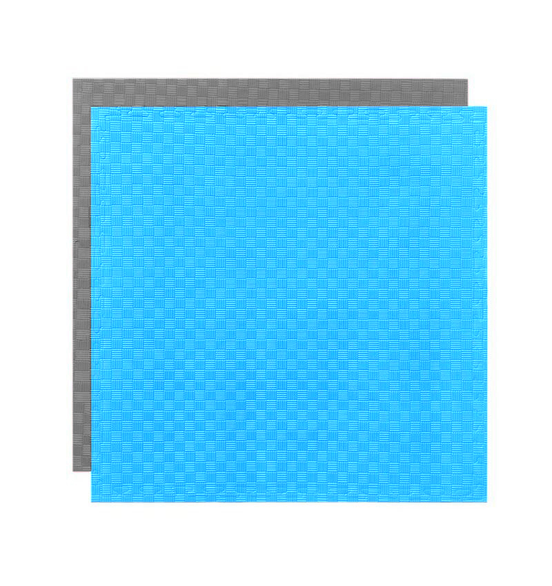 TATAMI PUZZLE podložka - 100x100x4,0 cm šedá/modrá