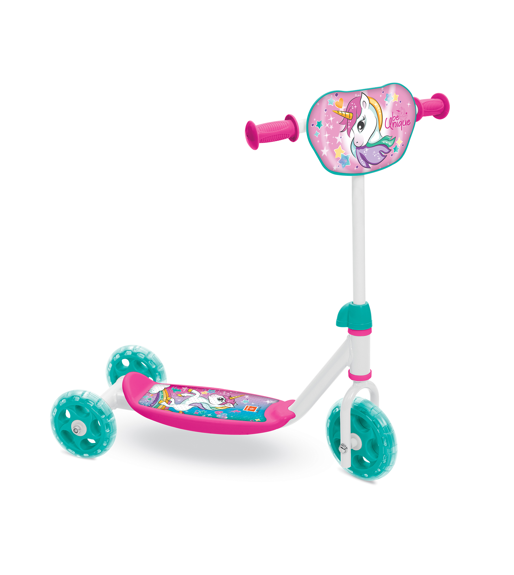 Koloběžka - trojkolka MONDO MY FIRST SCOOTER UNICORN růžová